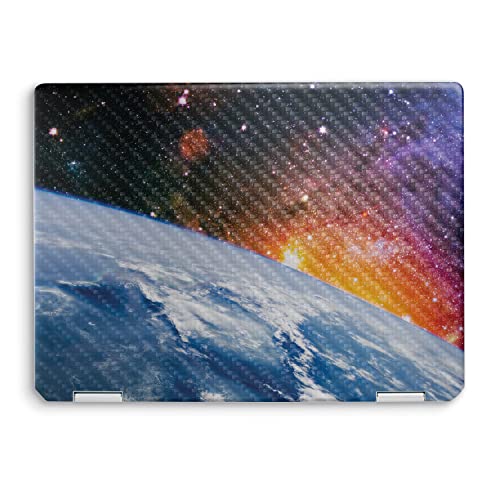 Image of MightySkins Carbon Fiber Skin Compatible with HP Spectre x360 14 inch (2022) Full Wrap Kit - Global Sunrise | Protective Durable Textured Carbon Fiber Finish | Easy to Apply | Made in The USA