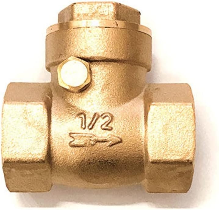 1/2" 3/4" 1" 2" 3" 4" Female Thread Brass Horizontal Check Valve For Prevent Water Backflow(Size:1 Inch)
