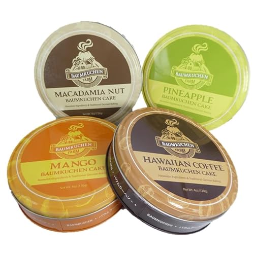 Baumkuchen Cake Variety Pack - Macadamia Nut, Pineapple, Hawaiian Coffee,