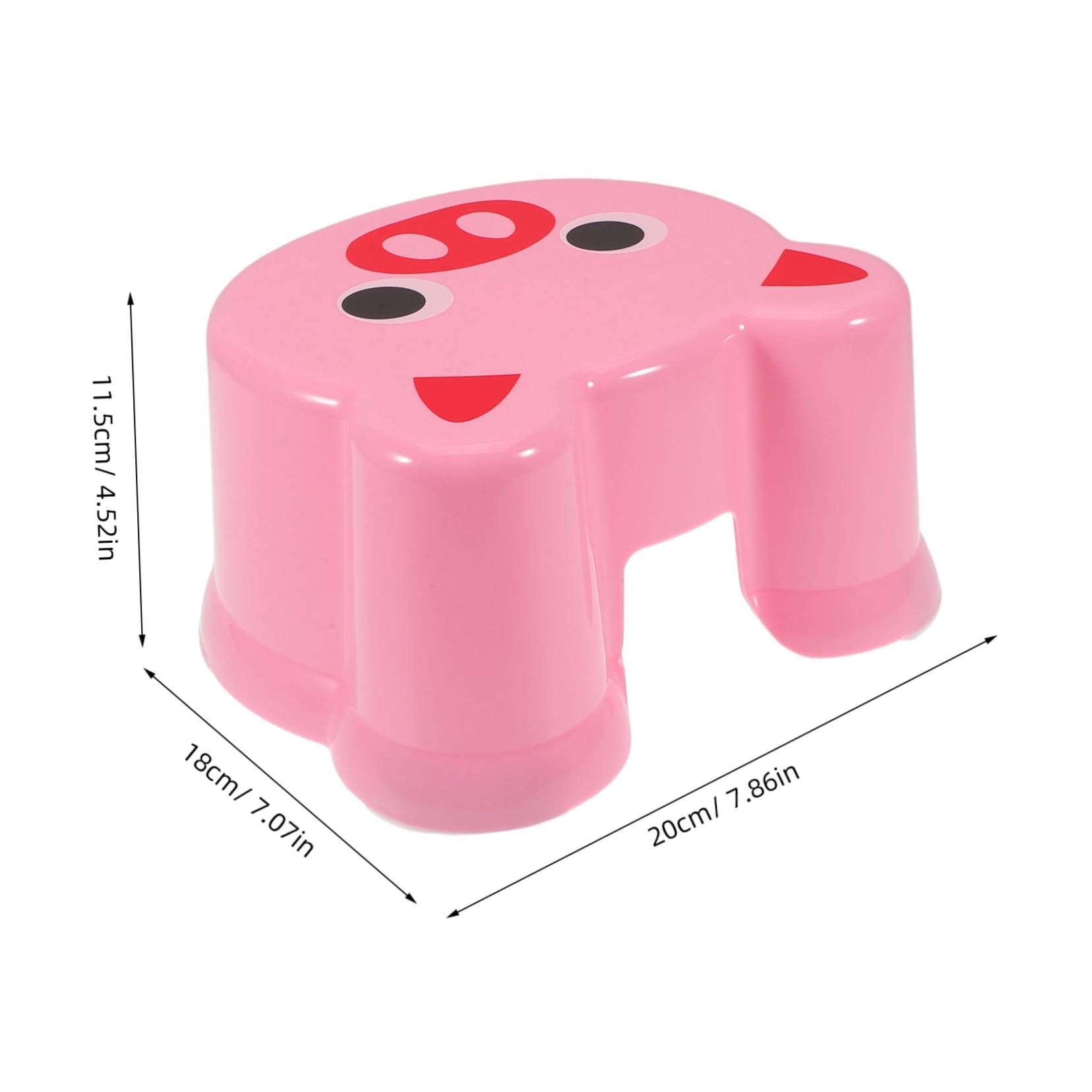 OUNONA Cartoon Plastic Step Stool for Non Slip Lightweight Bathroom Foot Stool for Potty Training Fun and Safe for Versatile Use and Kindergartens