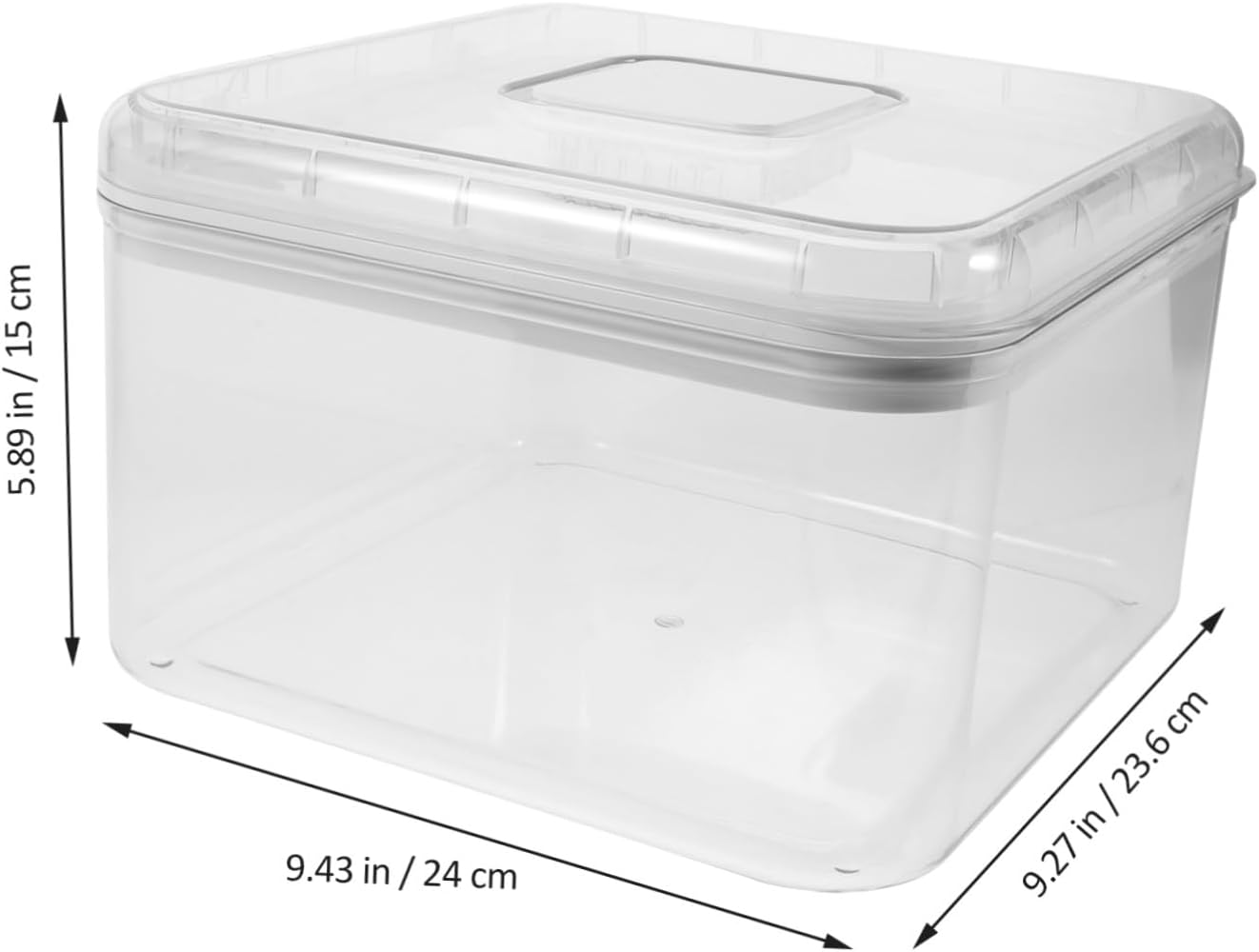 Large Airtight Rice Storage Container Capacity Kitchen Food Bin for Dry Grains Beans Cereal Flour Thickened Material Moisture and Storage Box