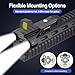 DARKFANG 1450 Lumen Tactical Flashlight Low Profile Design Rechargeable Weapon Light for Picatinny Rail