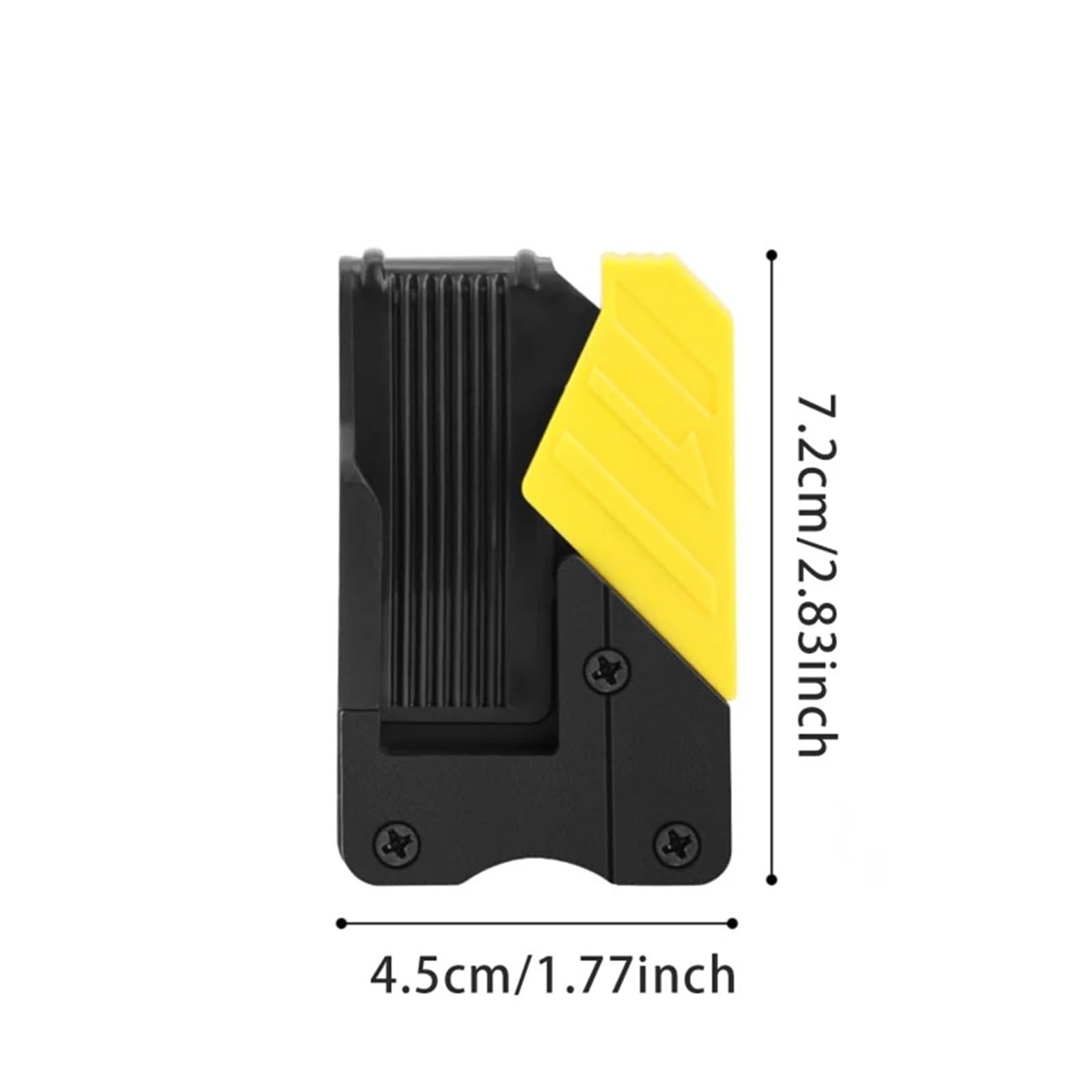 Soporte de llave martillo con hebilla liberación rápida, herramienta eléctrica, organizador cinturón, Clip cinta métrica, 5 uds(Yellow Black A)