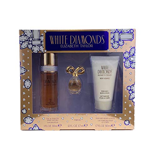 Elizabeth Taylor (elk2h) White Diamonds Elizabeth Taylor White Diamonds 3 Pc. Gift Set for Women | B/l 1.7 Oz + Parfum 0.12 Oz + Edt 1 Oz for Women By Elizabeth Taylor, 1.7 Fl Oz