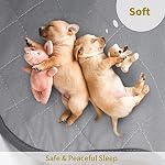 Washable Puppy Dog Pee Pad, 34″ X52″ Waterproof Whelping Training Pet Mat for Playpen, Crate, Potty, Floor, Bed, Sofa and Trunk, Reusable Pee Pads for Dogs, Cats, Bunny