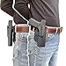 OWB Paddle Polymer Holsters Fit: Smith & Wesson M&P 45 Shield M2.0 3.3” Barrel Pistol, Outside Waistband Open Polymer Holster with Safety Lock, Angle adj-1.5“-2” Belt Adjustable (Black)
