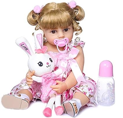 Bebê reborn loira de silicone Clearance
