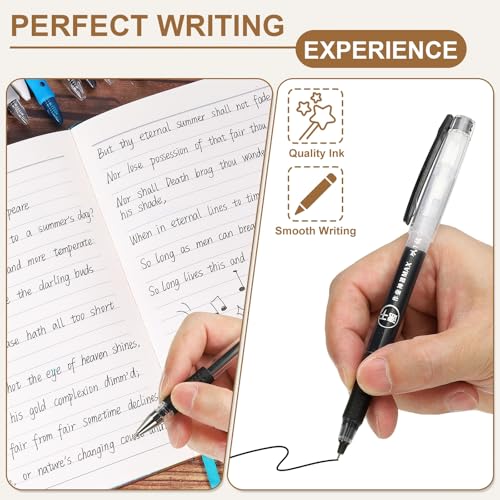PATIKIL Bolígrafo Gel 0.5mm Pack 12 Tinta Negra miniatura 4