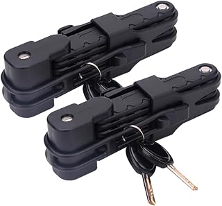 Kisangel 2pcs Heavy Duty Bike Lock Bike Safety Tool Mountain Bike Lock Bike Secure Lock Black Folding Bike Lock Combination Folding Bike Lock Combo Combination Bike Lock Bicycle Lock Rope