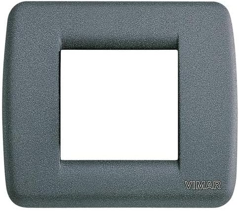 Vimar idea series - Plate rondo 1-2 module metal slate