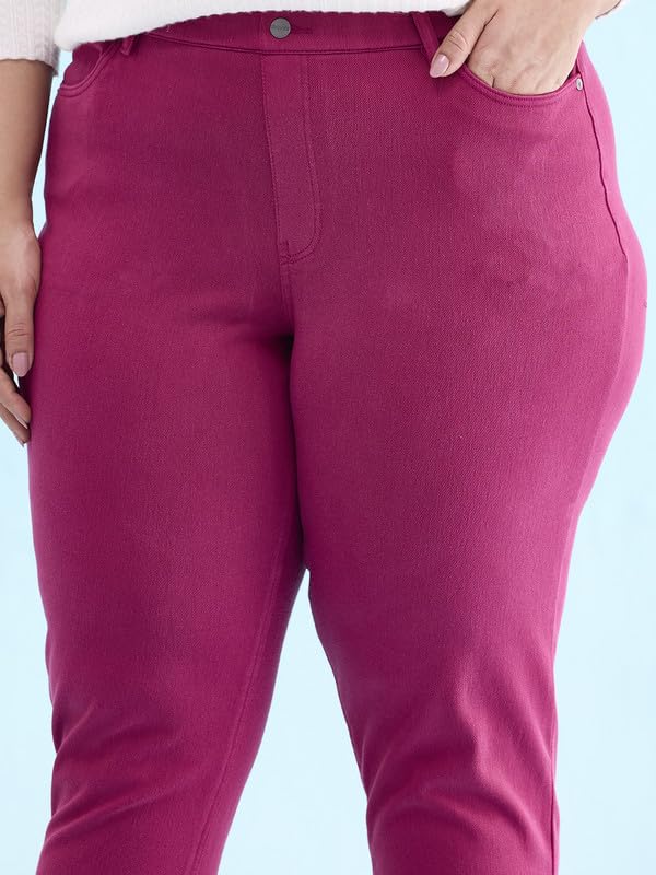 Image of GO COLORS Women Mid Rise Premium Straight Jeans