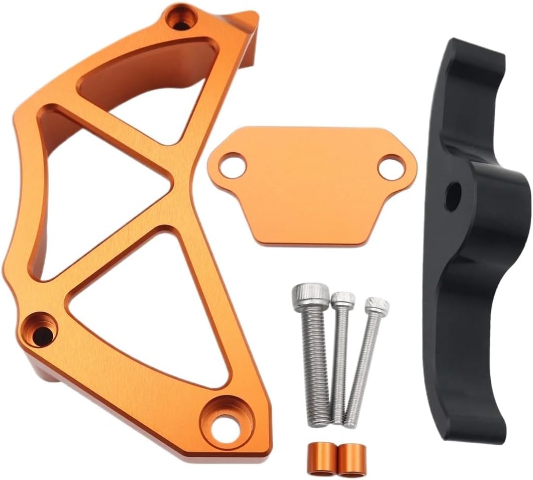 Chain Guard Cover Sensor Cover Front Sprocket Guard Protector For 890 Adventure 790 S R 2019-2023 790 890 Duke R 2018-2023(Orange set)