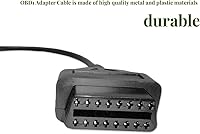 Vista 3 de LOPURO Adaptador OBD2 a OBD1 GM, OBD1 12 pines a OBD2 16 pines escáner herramienta de diagnóstico OBD II adaptador conector de cable para GM