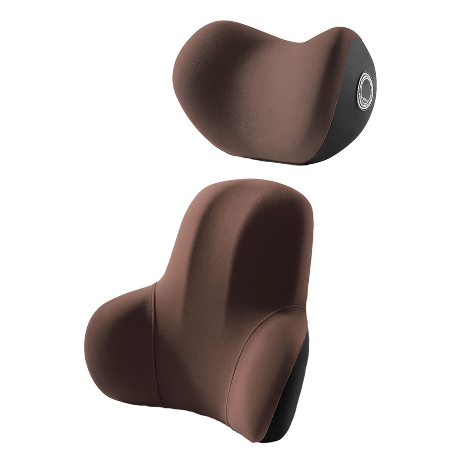 Rxgiasup Brown Headrest And W Car Lumbar Pillow Auto Neck Pillow Waist Removable Washable Backrest Headrest Vehicle Cushion Lumbar For Bedroom Insert Decorative