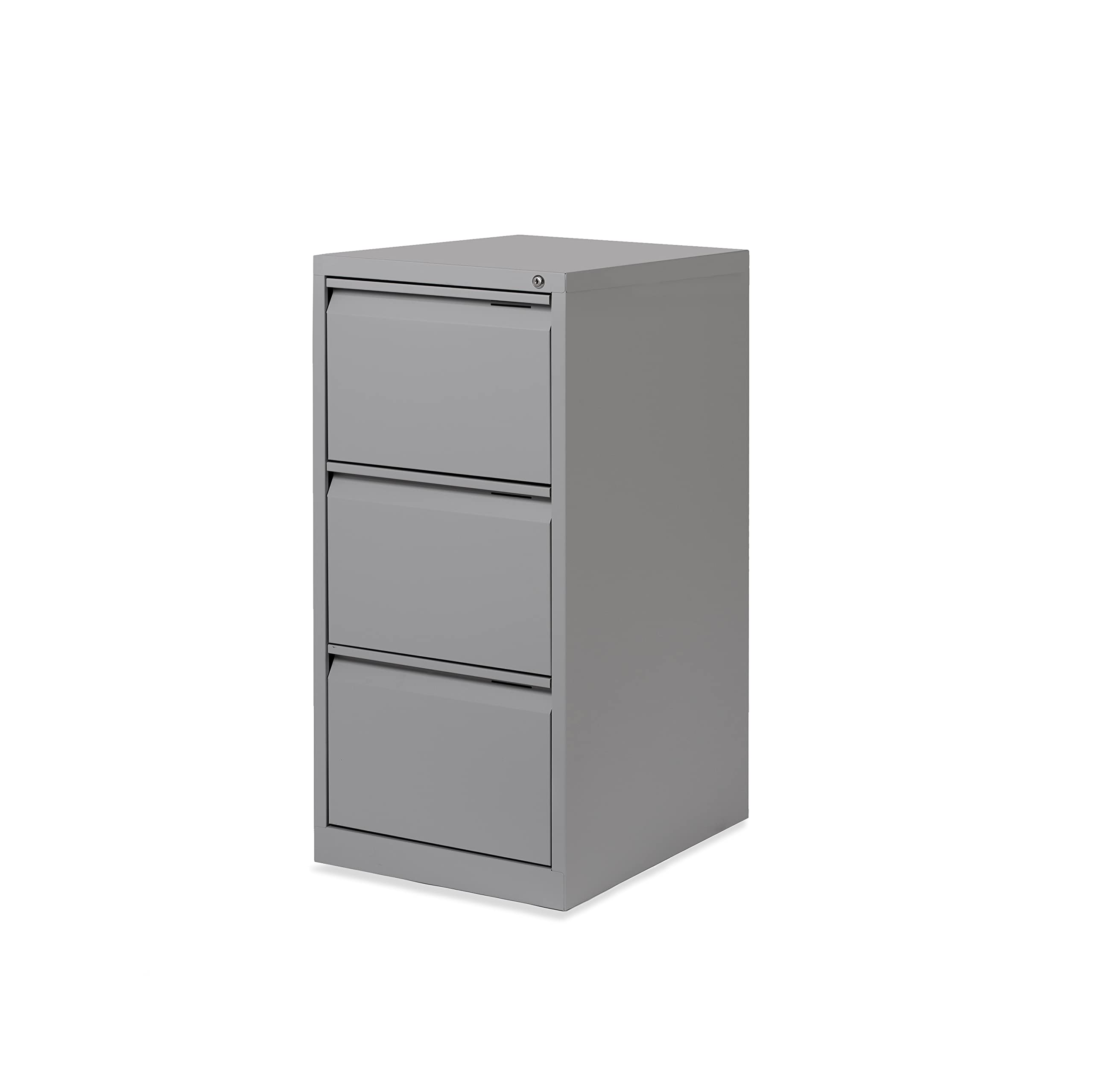 Rocada | Raccoglitore metallico per cartelle sospese | Armadietto archivio mobili ufficio | 3 cassetti| Armadi con serratura | 47 x 62 x 102 cm - Grigio