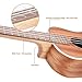 Hricane Concert Ukulele 23 inch UKS-2, 4 Strings Ukeleles For Beginners, Sapele Hawaiian Ukele with Ukulele Case and Ukele String Set (Concert Sapele)