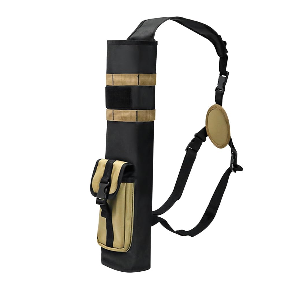 DONGKER Archery Arrow Quiver,Shoulder Hanged Adjustable Hunting Quivers with Hook & Loop Fastener &Shoulder Strap and Belt Clip for Arrows Bows Hunting