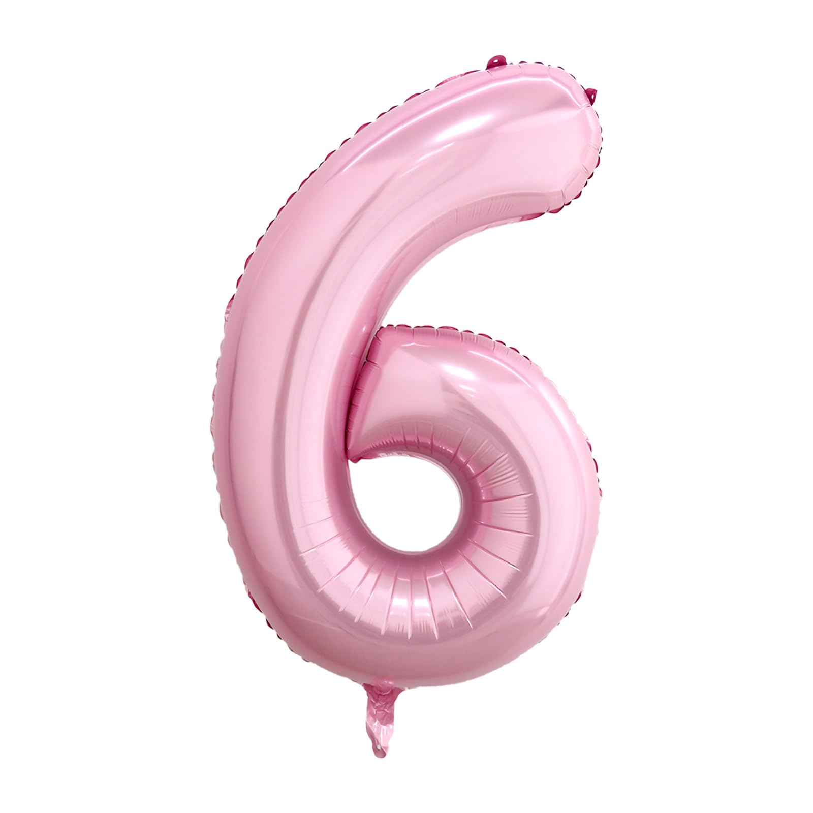 40 Inch Pink Number 6 Balloon, Giant Number Balloons, Birthday Decorations