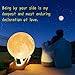 Balkwan Moon Lamp for Kids 3D Touch Control Night Light LED Moon Light for Kids & Adults Birthday Christmas Gifts for Women Boys Girls Baby Home Decor (Warm and White, 3.5 in)