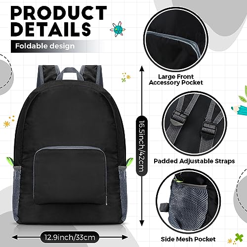 Image of Eccliy 50 Pack Backpacks in Bulk 17 Inches Wholesale Back Pack Basic Backpack for adult Lightweight Outdoor Travel Bookbags(Black)