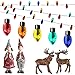 Jutom 45 ft Christmas Fake Light String Mini Dollhouse Christmas Lights Miniature String Light Dollhouse Christmas Decoration Christmas Light Accessories for Doll House Crafts DIY Party, Colorful