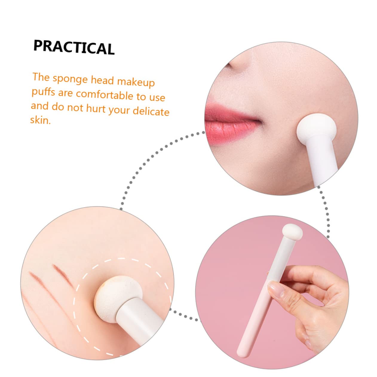 FRCOLOR 20stücke Teiliges Make-up Schwamm Mit Ergonomischem Griff Für Puder Concealer Und Foundation Multifunktionale Beauty-schwämme Für Perfektes Verblenden Und Auftragen