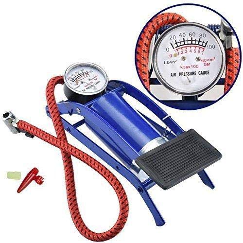 Shopping Pro® Portable High Pressure Foot Air Pump | Heavy Duty Manual Pedal Pump Air Compressor for Bike , Car & Cycles | Portable Pedal Pump for Motorbike , Car, Bike, Football