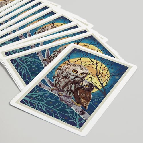 Owl and Owlet, naipes de póker, 52 cartas miniatura 5