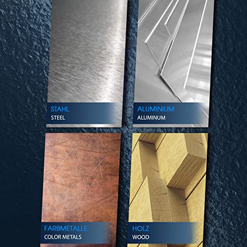 S&R Splinttreibersatz 6-tlg. aus Chrom-Vanadium Stahl, Splinttreiber gehärtet 1.5, 3, 4, 5, 6, 8 mm || 1/16, 1/8, 5/32, 3/16, 1/4, 5/16 Splintentreiber Set