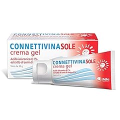 Fidia Farmaceutici Connettivinasole Crema Gel, Tubo Da 30 G, Acido Ialuronico 0.1%, Estratto Di Semi Di Avena 5%, Per Scottature, Eritemi Solari E Arrossamenti