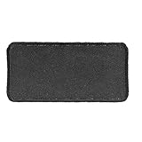 Black 4 Inch Rectangular Blank Patch - by Ivamis Trading - 4x2 inch - Twill Fabric - Paper Backing -...