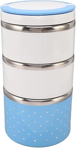 Tarro de comida aislado al vacío para comida caliente, de triple capa, reutilizable, de acero inoxidable, a prueba de fugas, almacenamiento