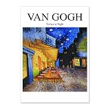 Artiste néerlandais Van Gogh chef-d'œuvre peinture à l'huile terrasse la nuit paysage toile peinture mur Art affiche salon galerie Studio décor à la maison