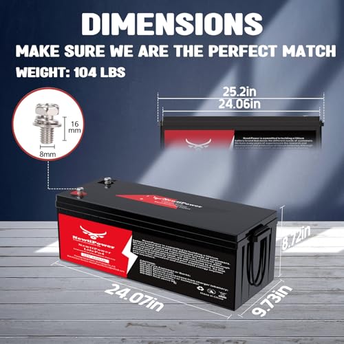 Image of 12V 660Ah Lithium LiFePO4 Battery with 250A BMS Grade A Cells Deep Cycle Rechargeable Battery,10000+ Cycles,Perfect for Golf Cart,Off Grid Applications (12.8V 660Ah-BLU)