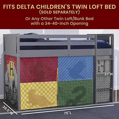 Harry Potter Loft-Bed Tent-Curtain Set For Low-Twin Loft-Bed (Bed Sold Separately) By Delta Children #TOP5
