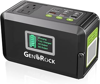 120W Portable Power Station, 88Wh Outdoor Solar Generator, Lithium Battery Power with 110V/120W(Peak 150W) AC Outlet, QC 3.0, Type-C, LED Flashlight for CPAP Home Camping Travel Emergency.