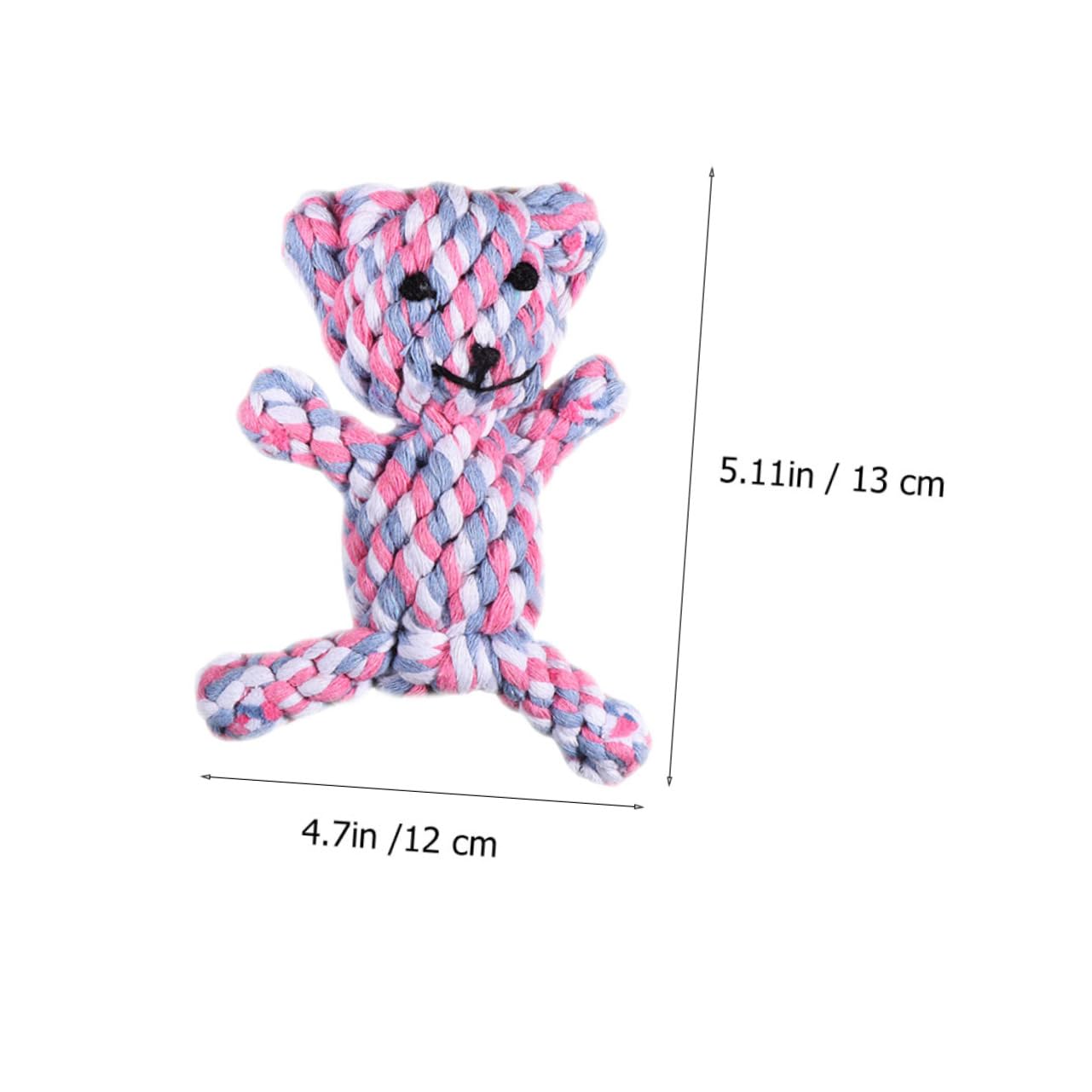 Totority 2Pcs Durable Handwoven Dog Chewing Rope Interactive Pet Training Supplies for Dogs for Chewing and Tugging Dog Teasing