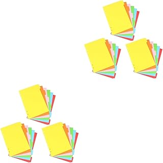 Ciieeo 36 Peças Separador De Páginas Fita Adesiva Colorida Divisores De Papel Coloridos Etiquetas Classificadas Cartões De Indexação Coloridos Cartões De Indexação De Categoria O