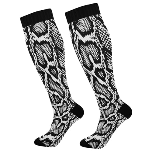 Image of Compression Socks for Men Women Colorful Knee High Socks Support for Athletic Sport Running Hiking Fitness