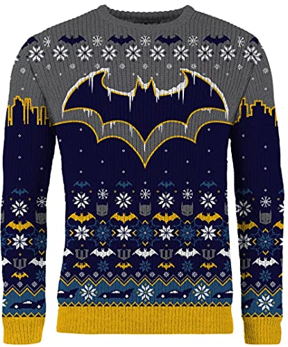 Batman Pull de Noël pour homme ou femme - Cadeau moche, Multicolore, L Cover