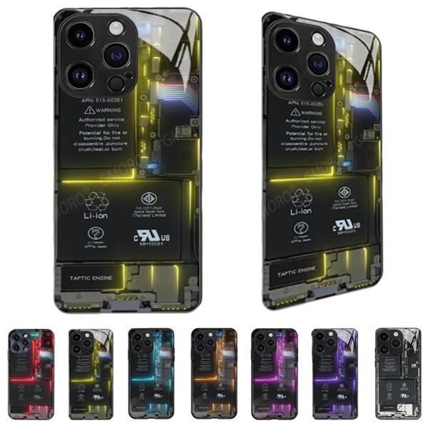 Mklnbstv Circuit Board Glass Phone Case Motherboard Phone Case