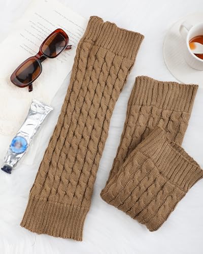 Image of Shihanee Winter Fleece Lined Leg Warmers for Women