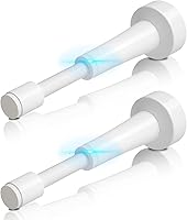 Vista 15 de Tope de puerta ajustable, tope de puerta de aluminio de 3.07 a 4.45 pulgadas para parte inferior de la puerta, tope de puerta negro mate para pared