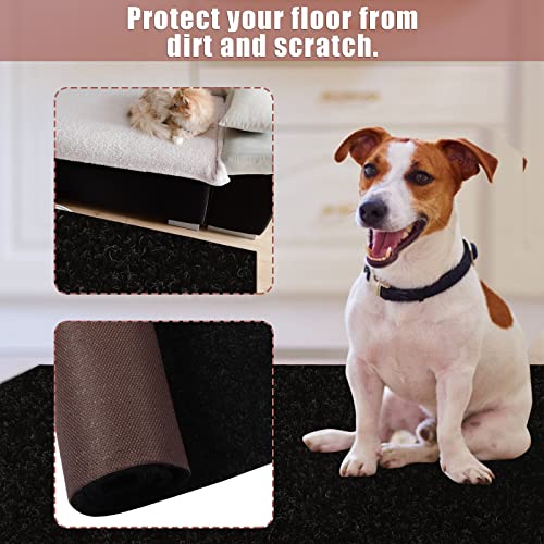 Zgr Runner Rug 2 Ft X 6 Ft Carpet Runners, Indoor/Outdoor Hallway Kitchen Entryway Bedroom Area Rugs With Natural Non-Slip Rubber Backing, Garage Mat, Black, Custom #TOP5