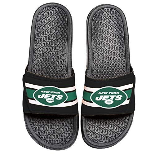 Image of New York Jets NFL Mens Stripe Legacy Sport Slide - S