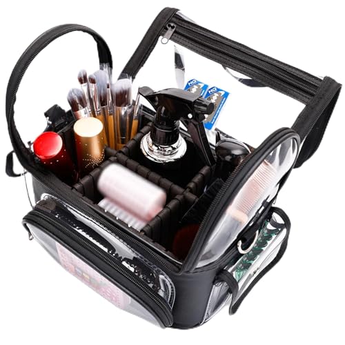 Trousse de maquillage étanche grande capacité avec compartiments