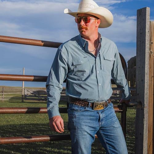 Image of Montana Silversmiths Officially Licensed Cactus Alley Hat Co. Western Lifestyle Belt Buckle