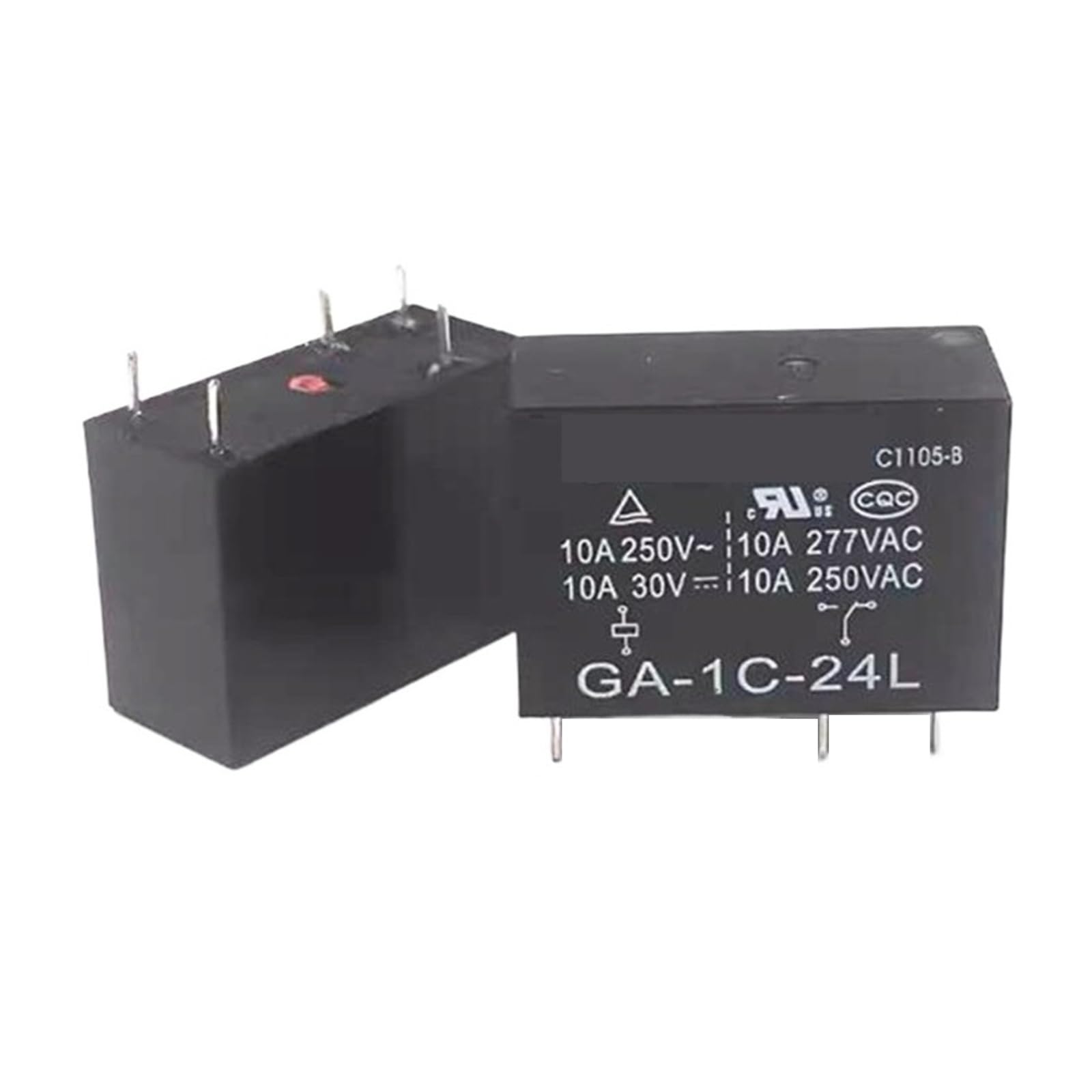 Relais électromécanique GA-1C-24L 24V 5PIN pour la gestion de puissance basse tension