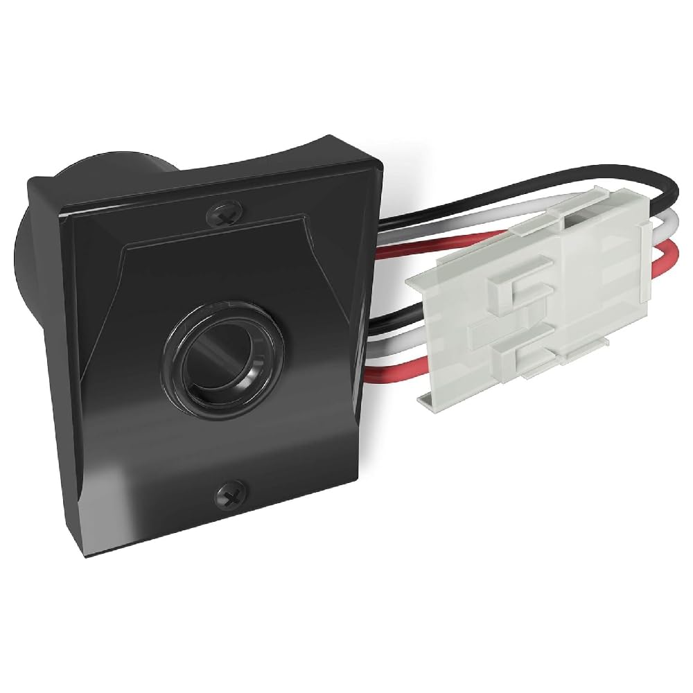 Solus SPC-320 120V Automatic Dusk to Dawn Photocell Photo Control Light Sensor Switch for Hardwire Outdoor Lamp Posts with Ezee Change Plug, Works with Most Fixtures and Bulbs, UL Listed, Black