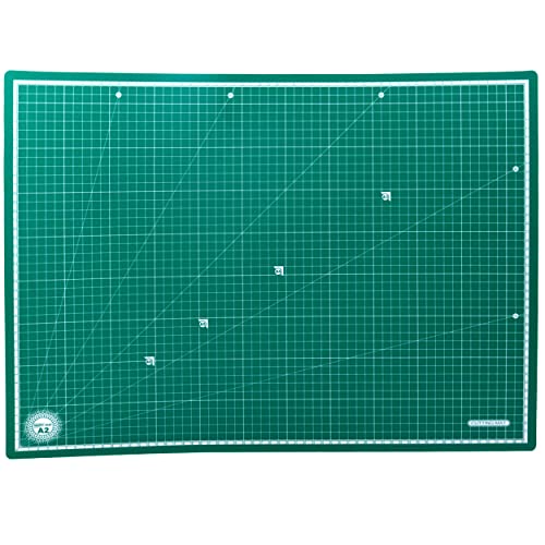 Image of Isomars A2 Self-Healing Cutting Mat with 18mm Snap-Off Cutter | Large Non-Slip Craft Cutting Board 600 x 450 mm | Heavy-Duty Utility Knife for Art, Craft, Quilting, Model Making & DIY Projects